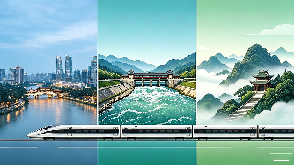 Chengdu to Dujiangyan to Mount Qingcheng