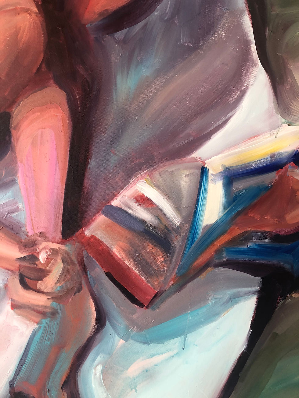 Thumbnail: Lovers in sunny field | 36" x 48"