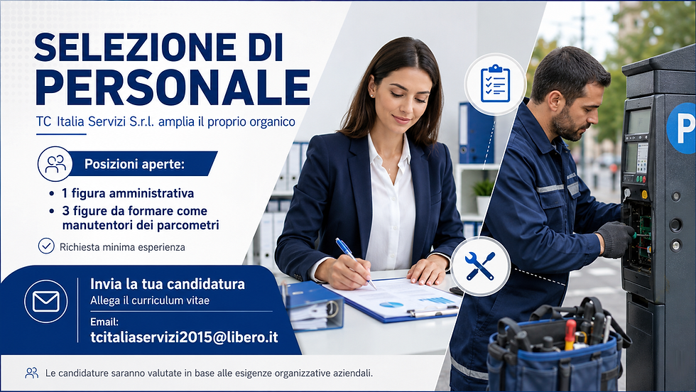 Selezione di personale – TC Italia Servizi S.r.l.