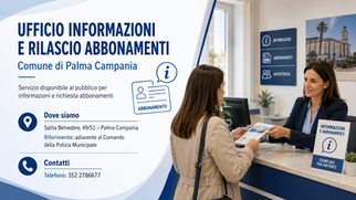 Ufficio dedicato per la sosta a pagamento a Palma Campania