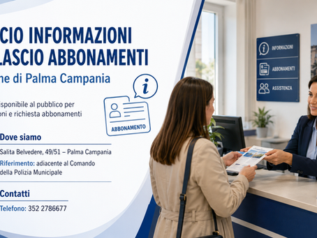 Ufficio dedicato per la sosta a pagamento a Palma Campania