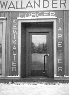 An old paint shop exterior from the 1950's.