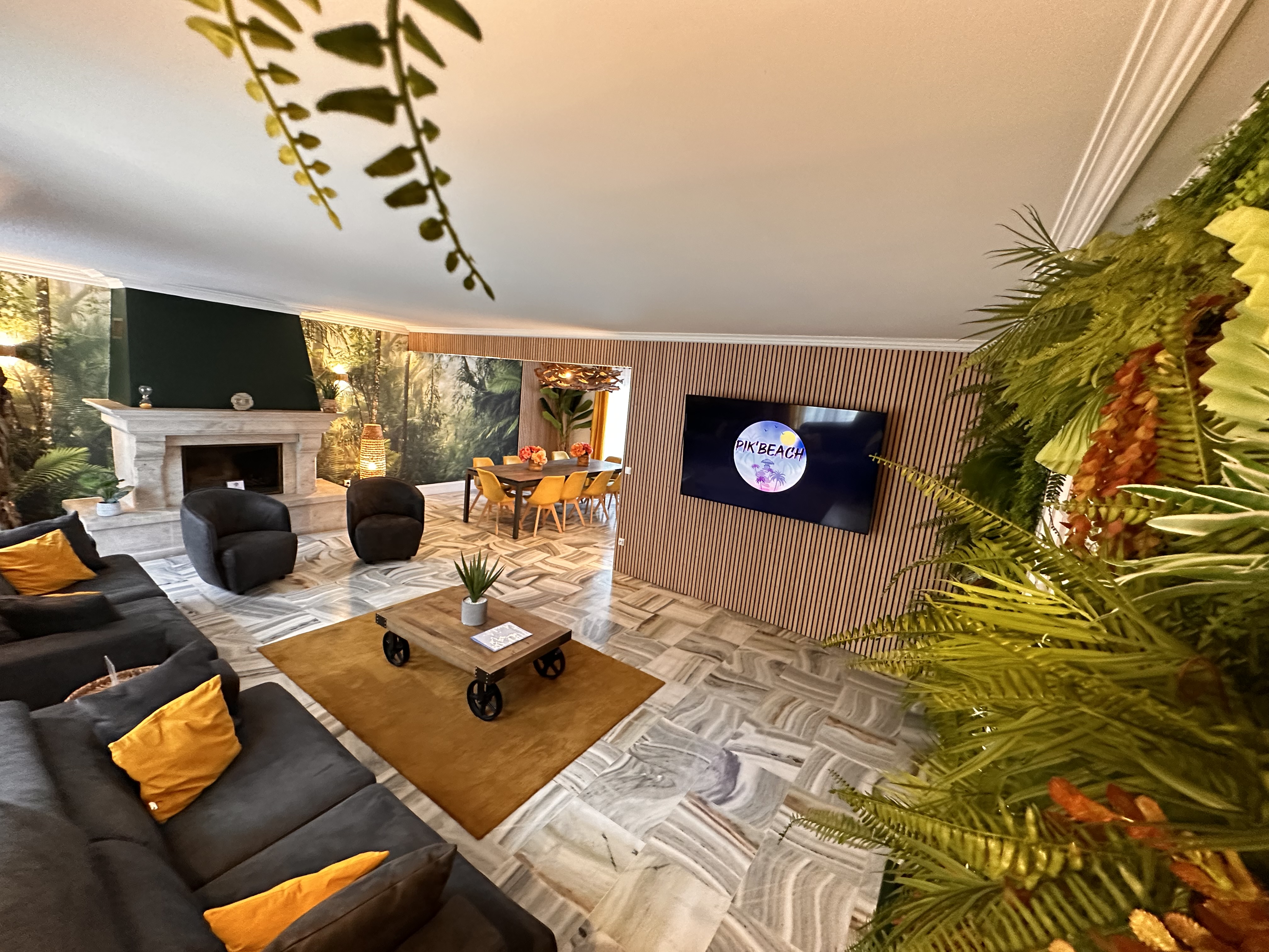 Salon de la Villa Pik’Beach