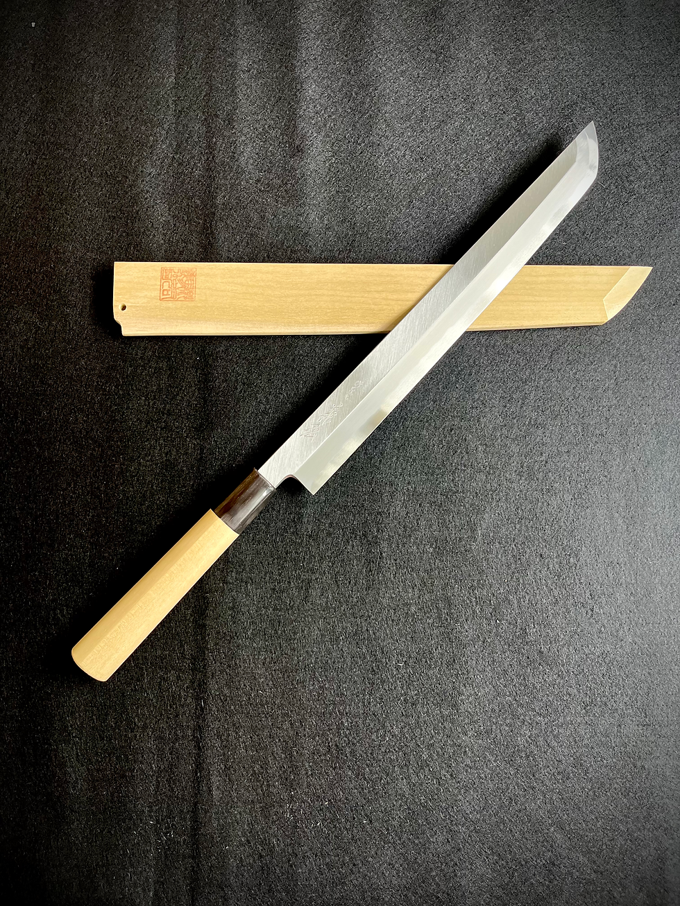 Thumbnail: Sakimaru Takobiki 300mm Jyosaku with Saya 
