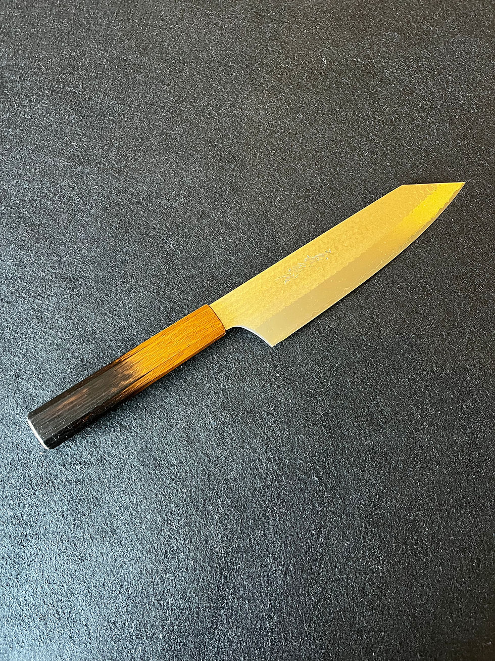 Thumbnail: 195 mm Kiritsuke Gyuto VG-10 Blue steel Yakiurushi Handle 