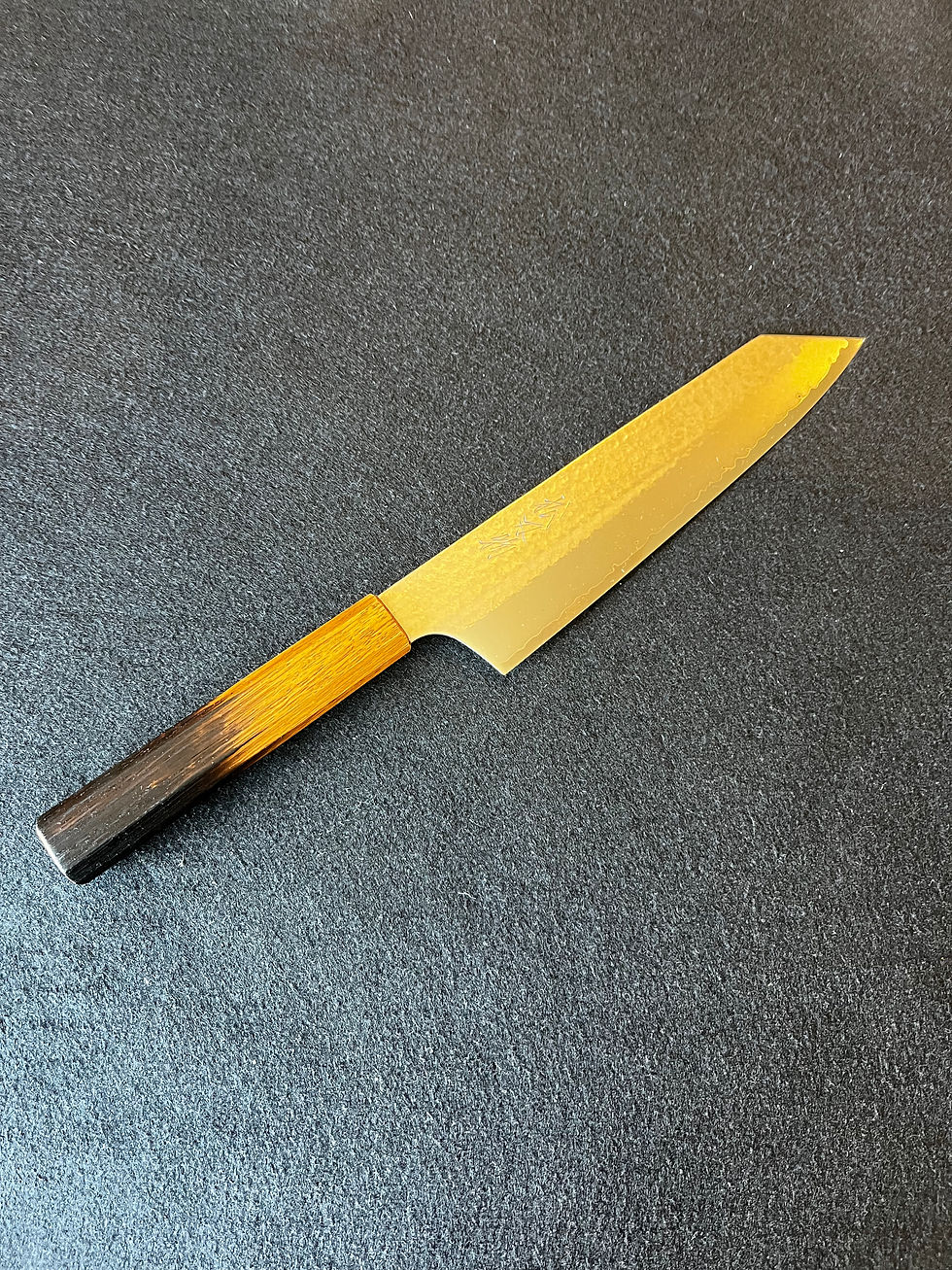 Thumbnail: KIRITSUKE GYUTO 195 mm VG-10 Blue steel Yaki Urushi handle 