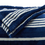 Thumbnail: Personalized Throw Blanket Navy & White Stripe