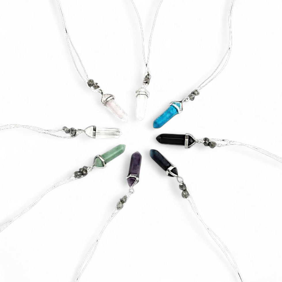 Thumbnail: Awaken | Fluorite + Pyrite Necklace 