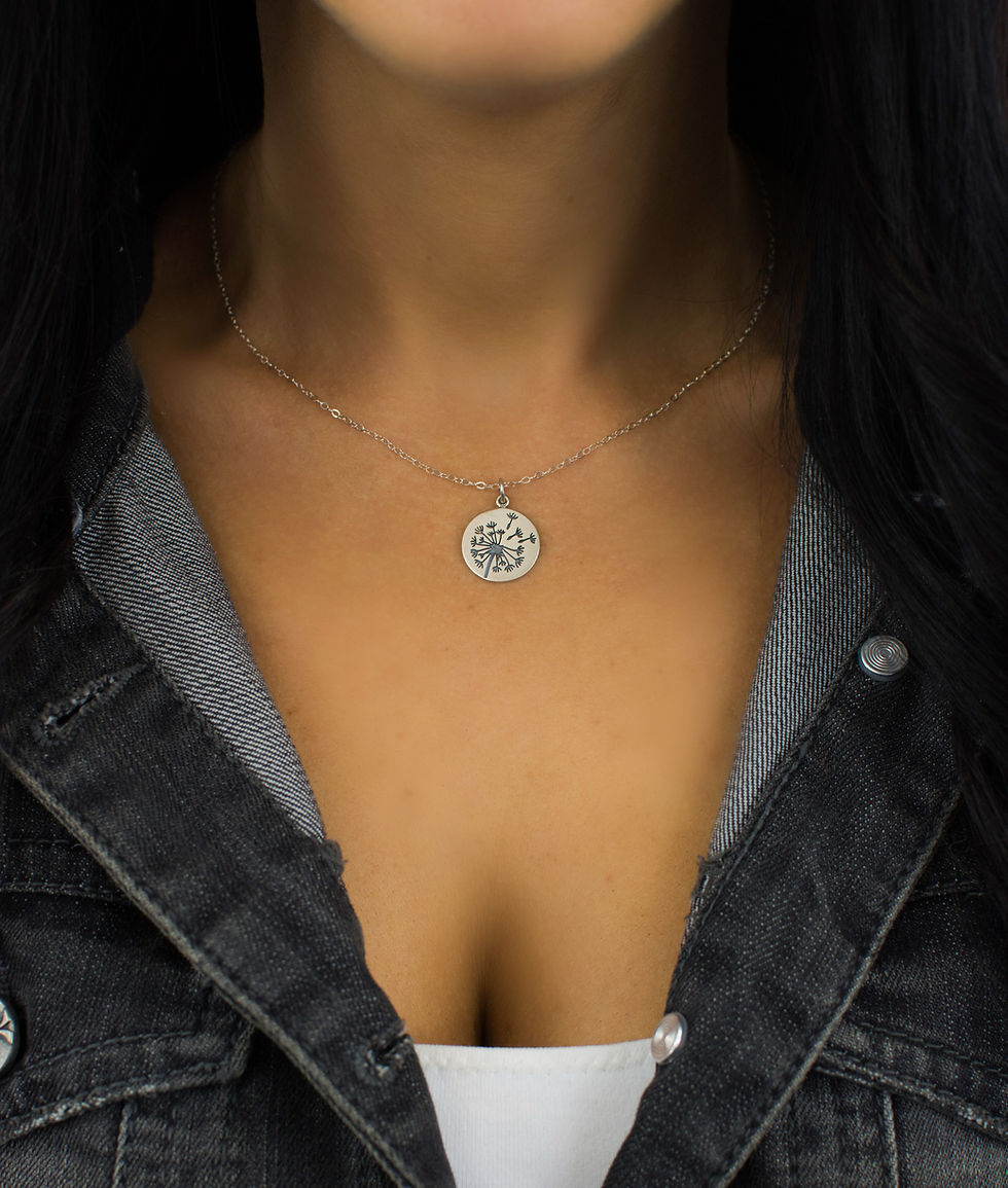 Dandelion necklace, dandelion wish necklace, dandelion seed necklace, etsy dandelion necklace