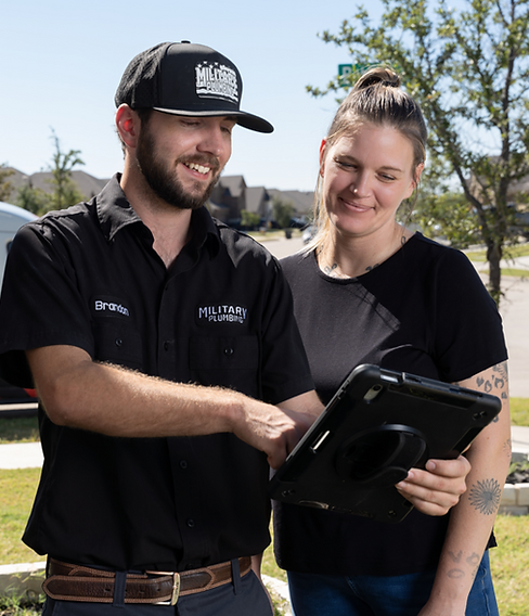 military plumbing service technician quote