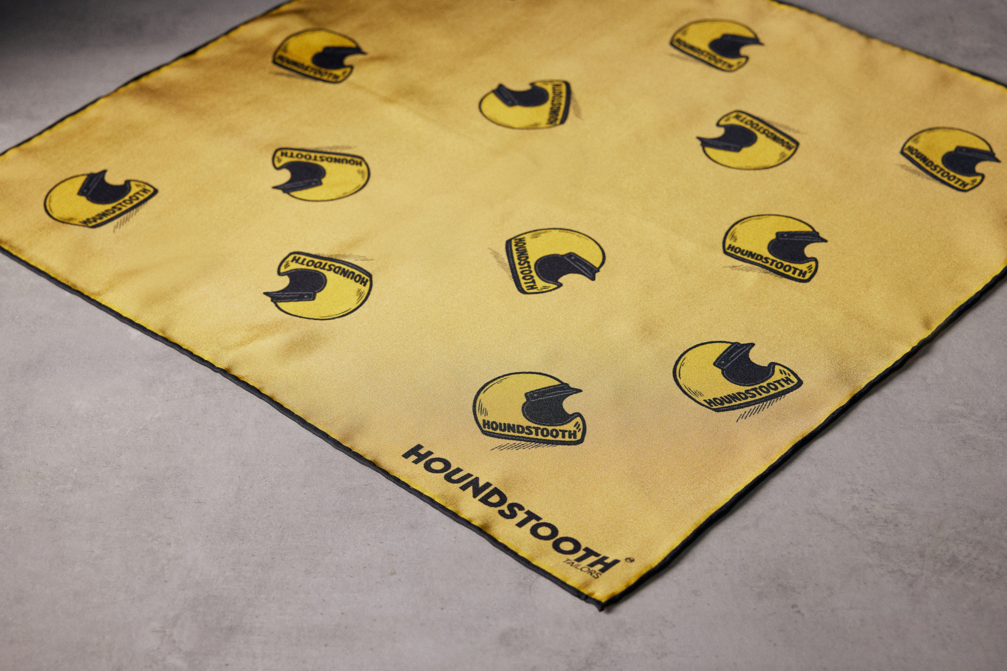 Pocket Square – Yellow MX Helmet