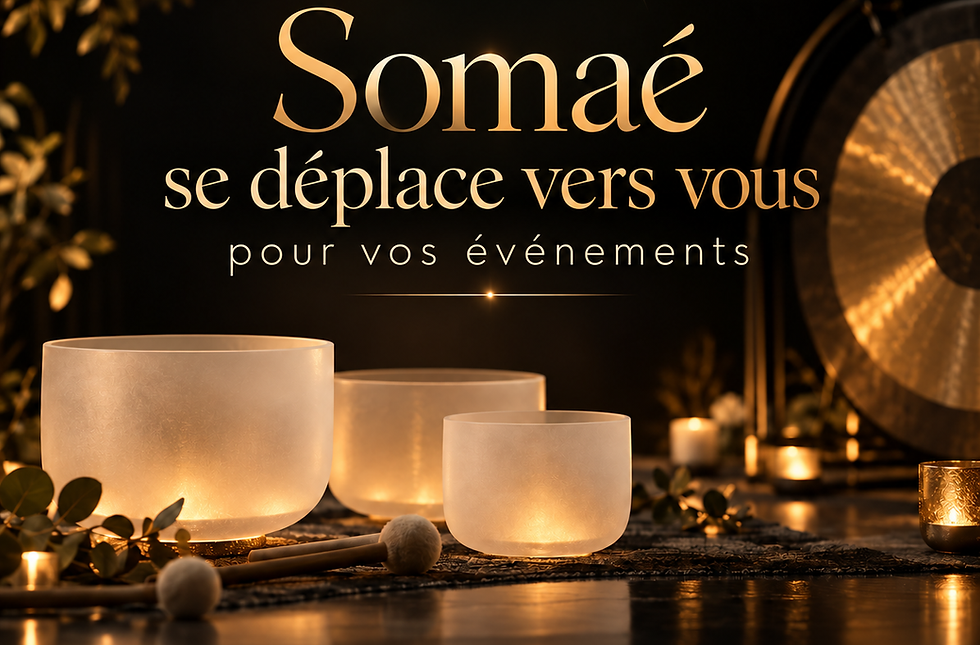 Somaé, voyages sonores à domicile pour événements.