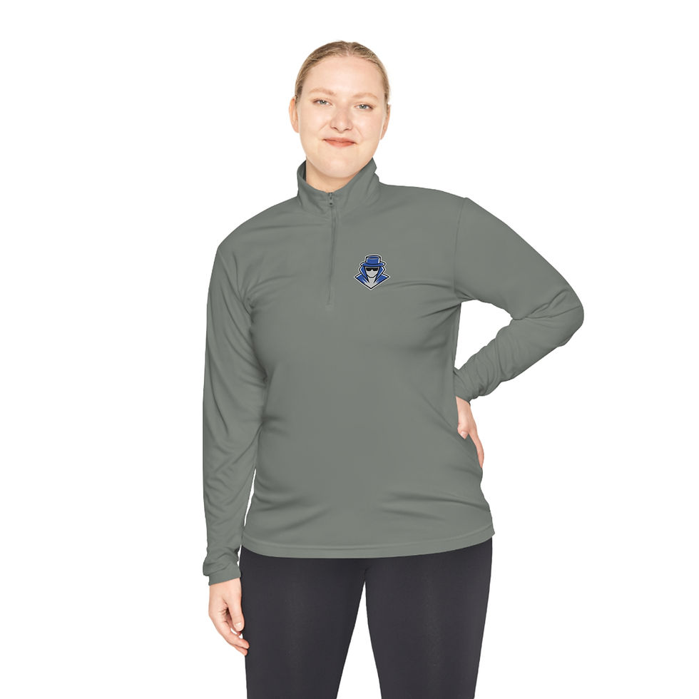 Thumbnail: Hitmen Character, Unisex Quarter-Zip Pullover