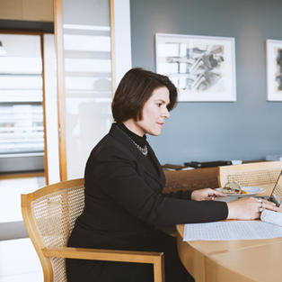 Woman Working at Home