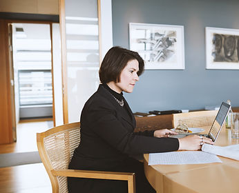 Woman Working at Home