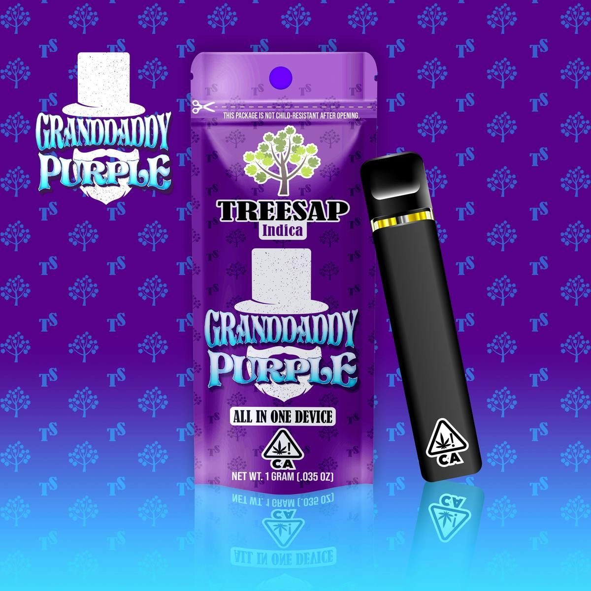 Treesap | Granddaddy Purple | Distillate All-In-One | 1g
