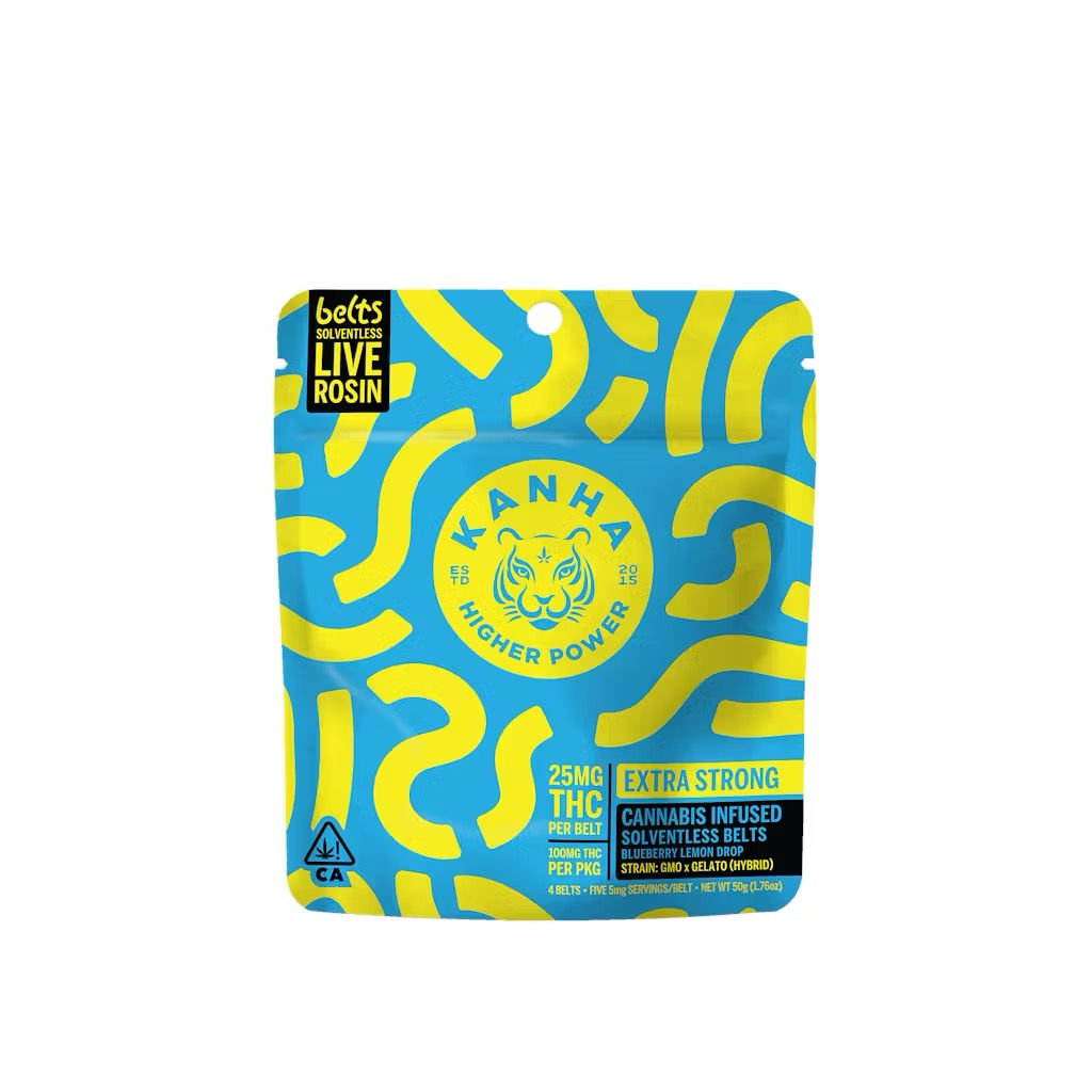 KANHA | Blueberry Lemon Drops  Live Rosin Belts  | 100mg THC