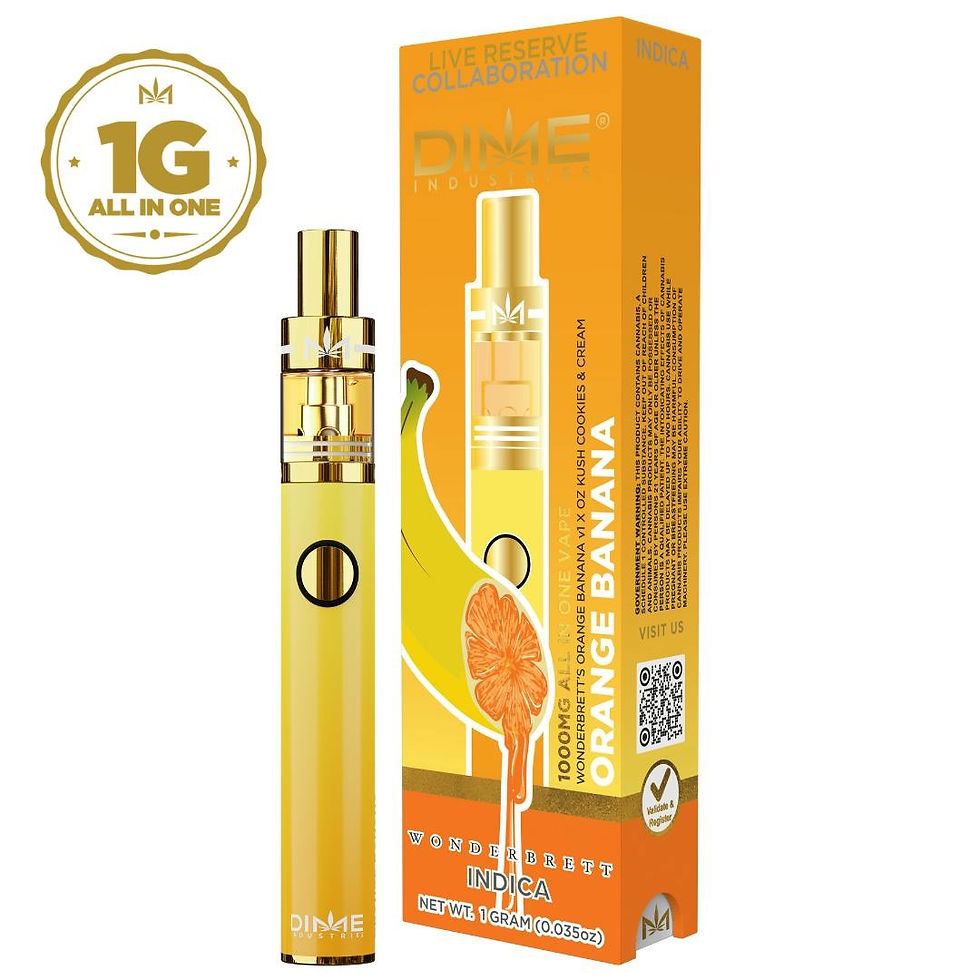 Dime Industries | Orange Banana | Live Reserve Disposable | 1G