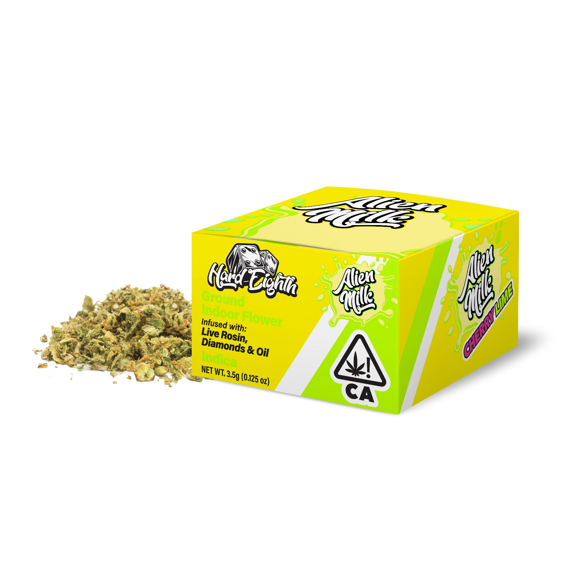 Hard Eighth | Alien Milk | Infused Ground Indoor Flower | 3.5g