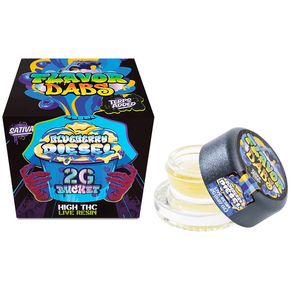 Loud + Clear | Blueberry Diesel Flavor Dabs | 2g Live Resin