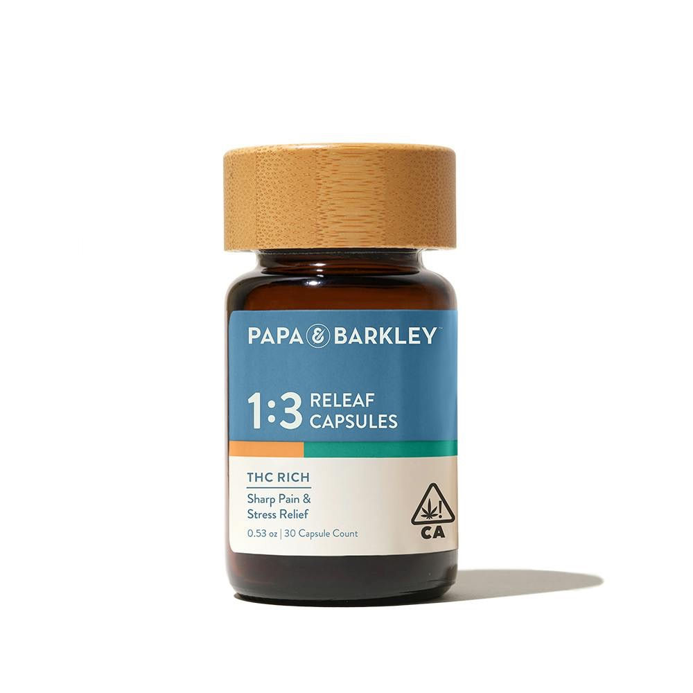 PAPA & BARKLEY | Releaf Capsules 1:3 CBD:THC | 30CT