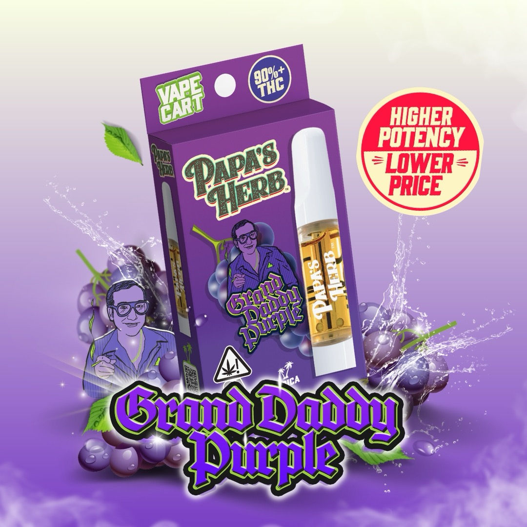Papa's Herb | Granddaddy Purple | Distillate Cartridge | 1g
