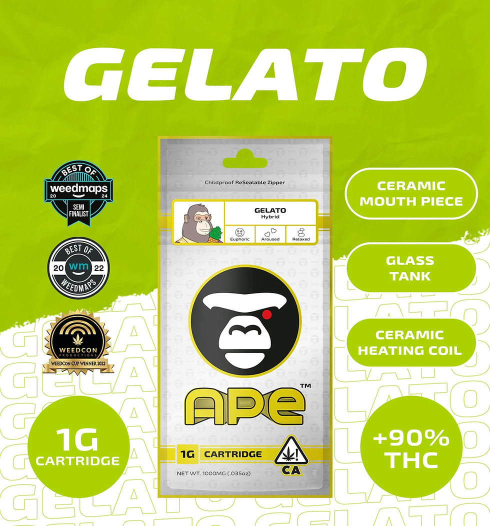 APE Premium Cannabis Corp | Gelato | Sauce Carts | 1G