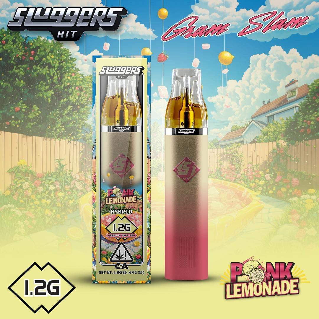 Sluggers Hit | Pink Lemonade | Live Resin Liquid Diamonds All-In-One | 1.2g