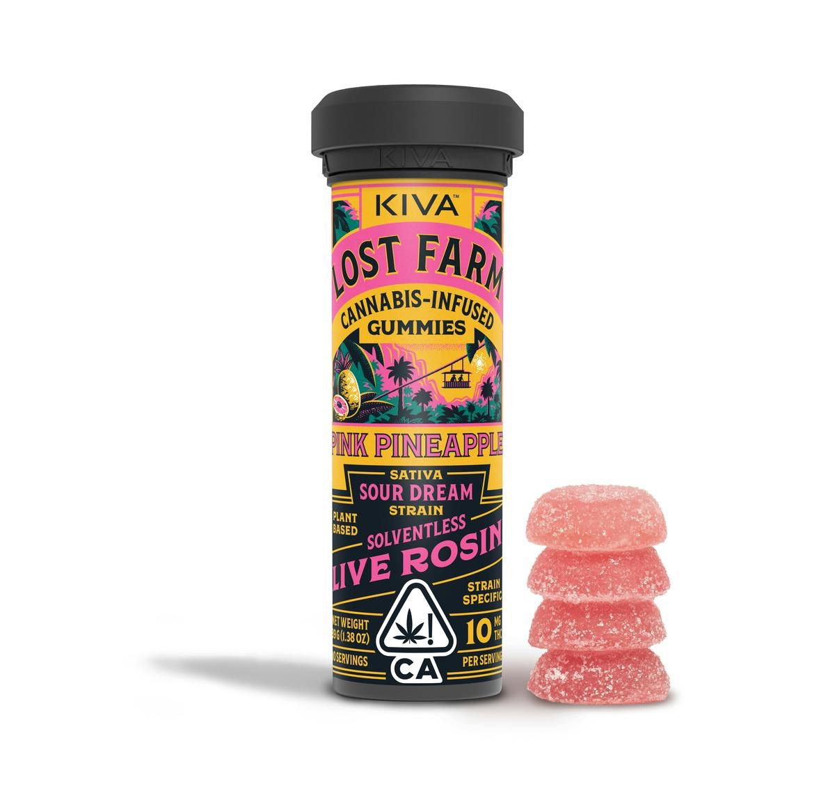 Lost Farm | 'Sour Dream' l Live Rosin Gummies 10ct | 100mg
