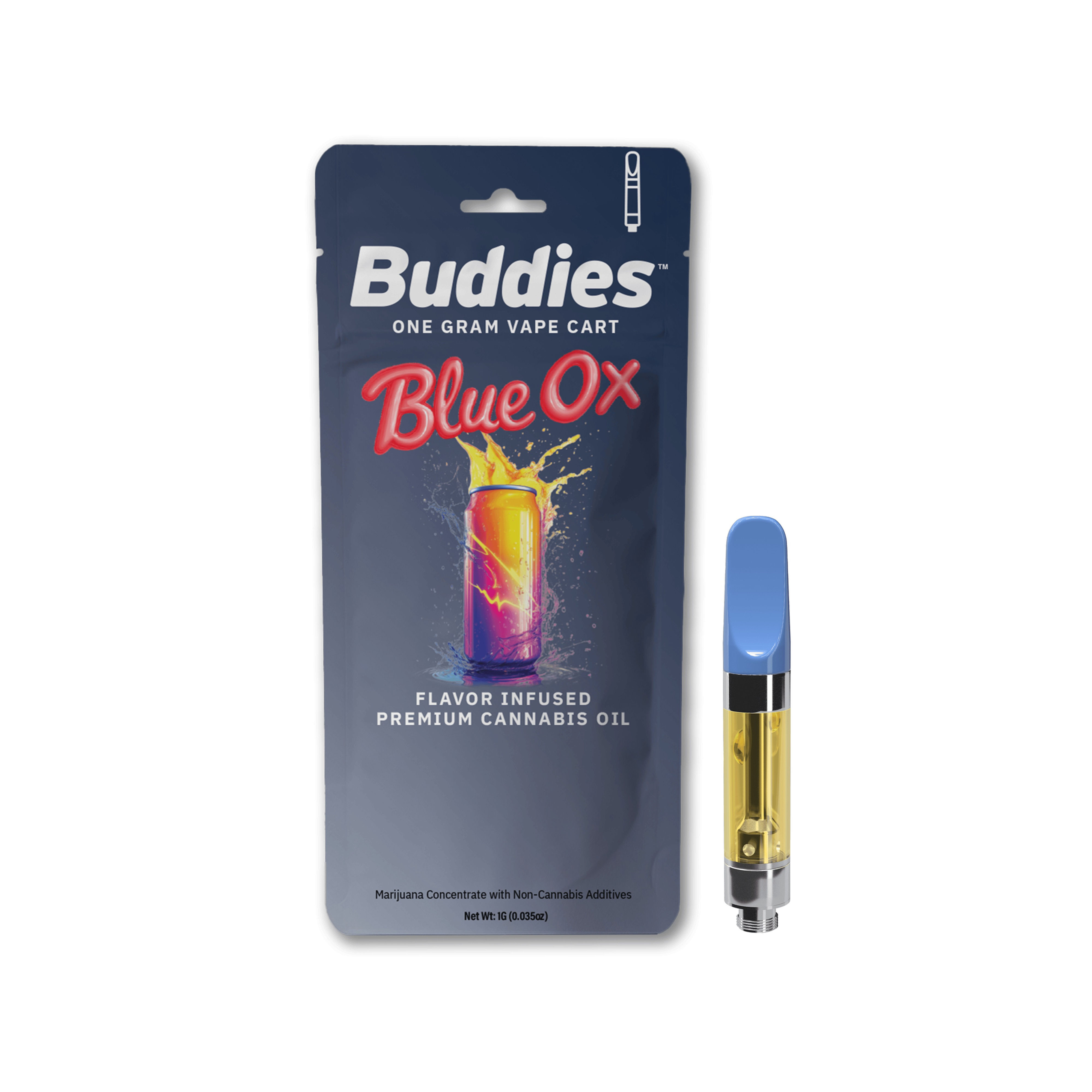 Buddies Brand | Blue Ox | Distillate Cartridge | 1G