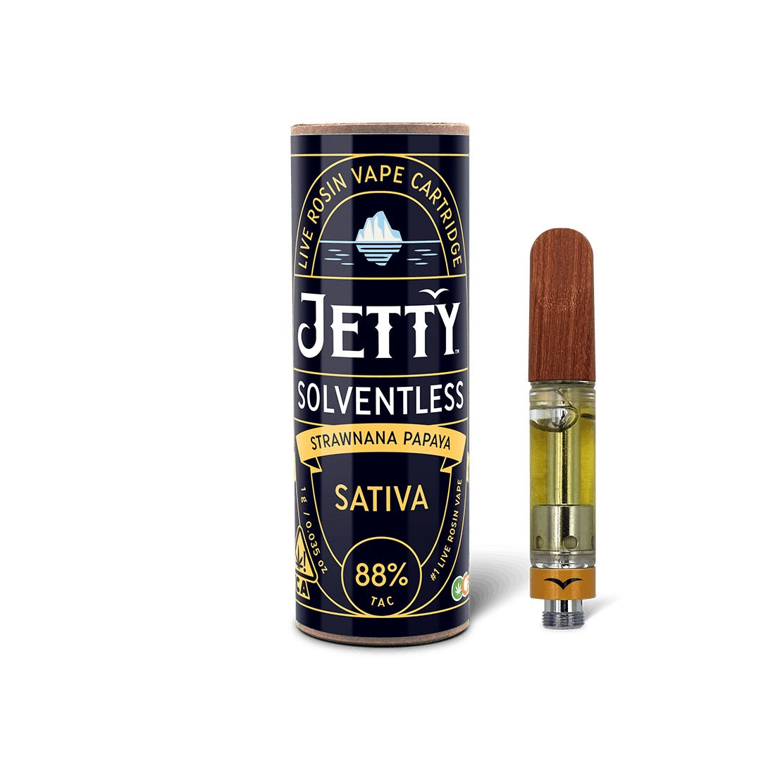 Jetty Extracts | Strawnana Papaya | Solventless Cartridge | 1g