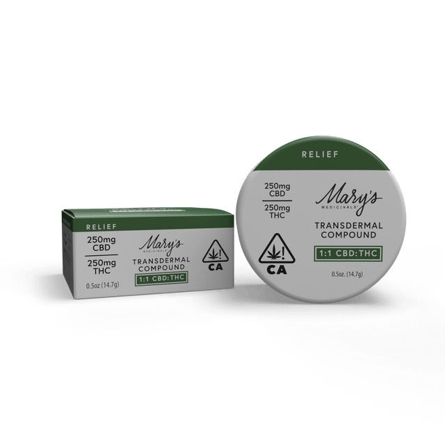 Mary's Medicinals | Relief Transdermal Compound | 1:1 Cbd:Thc | 0.5oz
