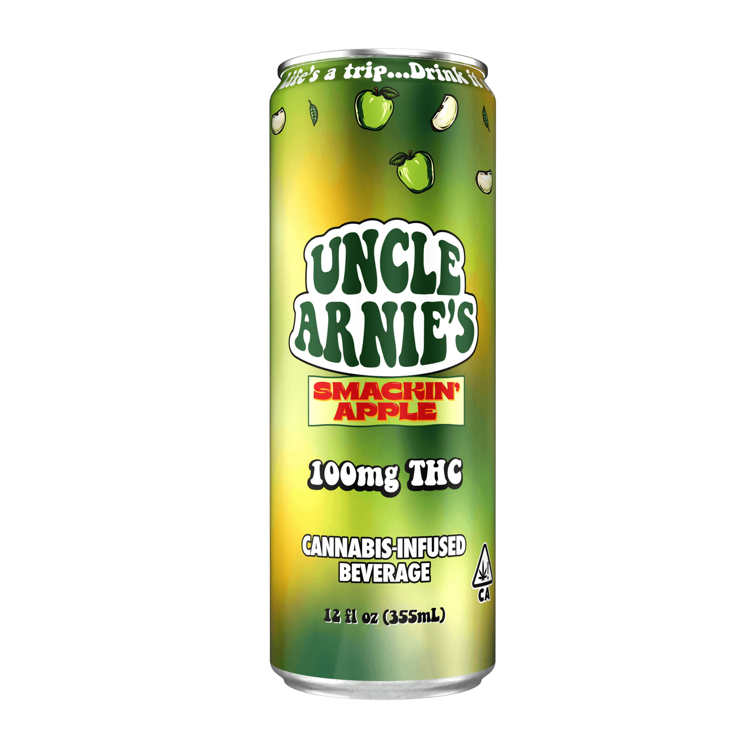 Uncle Arnies | Smackin' Apple | Infused Beverage | 12oz | 100mg