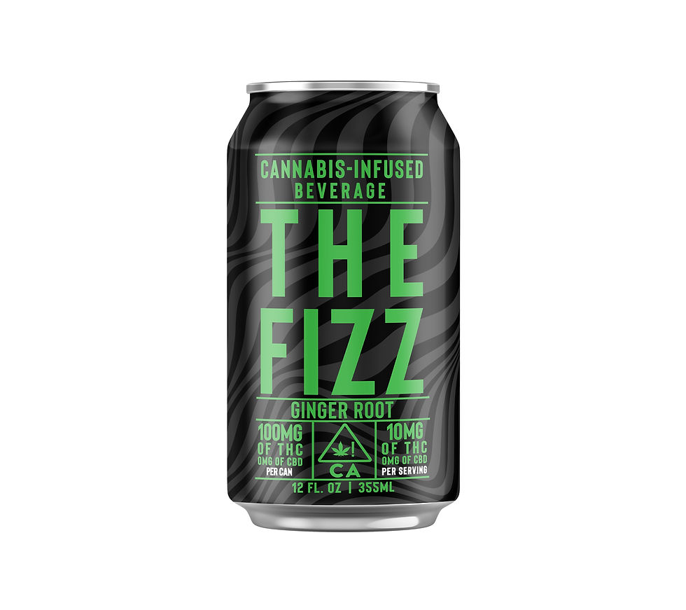 The Fizz | Ginger Root | 100mg THC Cannabis Infused Beverage | 12oz