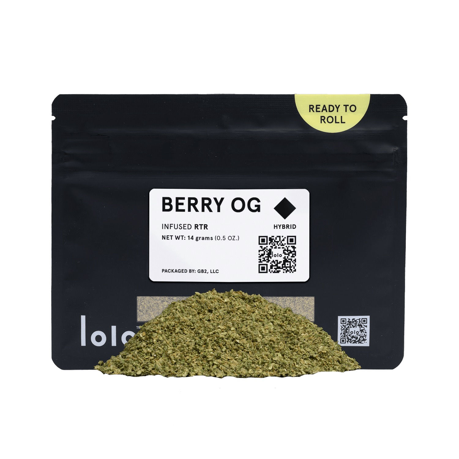 Lolo | Berry OG | Pre-Ground Infused Indoor Flower | 14G