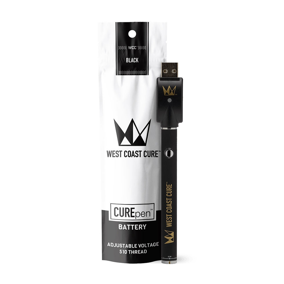 West Coast Cure | Black CUREpen Battery 510 Thread