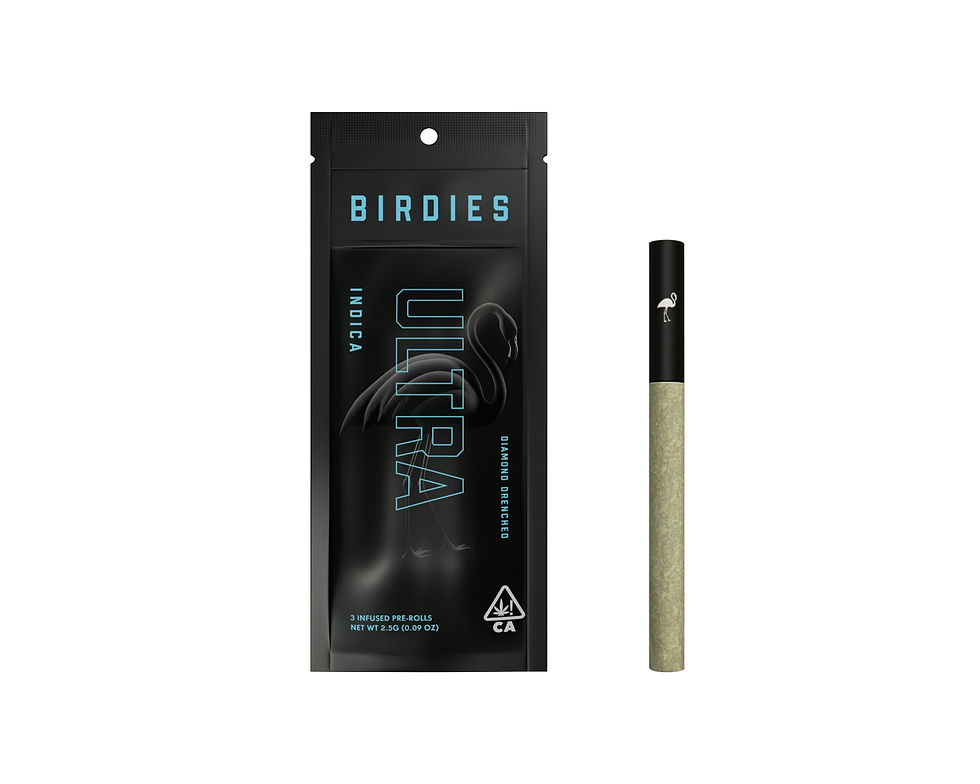 Birdies | Ultra - Diamond Drenched 3pk | Indica | 2.5G