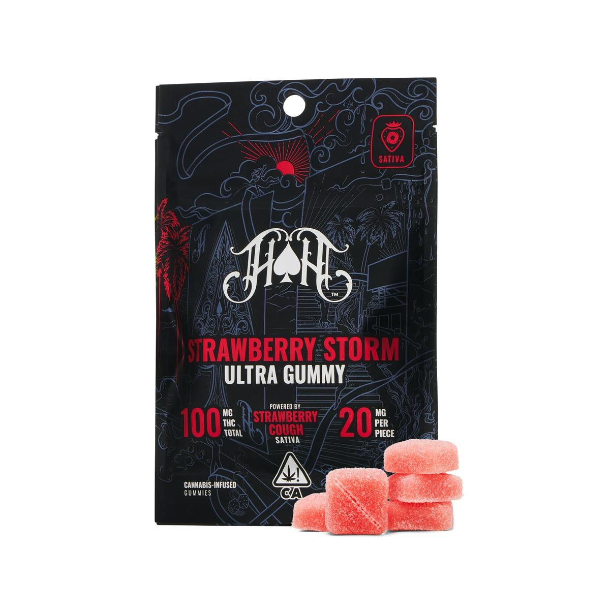 Heavy Hitters | Strawberry Storm Ultra Pure Gummies | 100mg THC