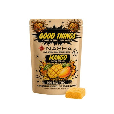 Nasha | 'Mango' Papaya Punch | Live Rosin Single Gummy | 100mg