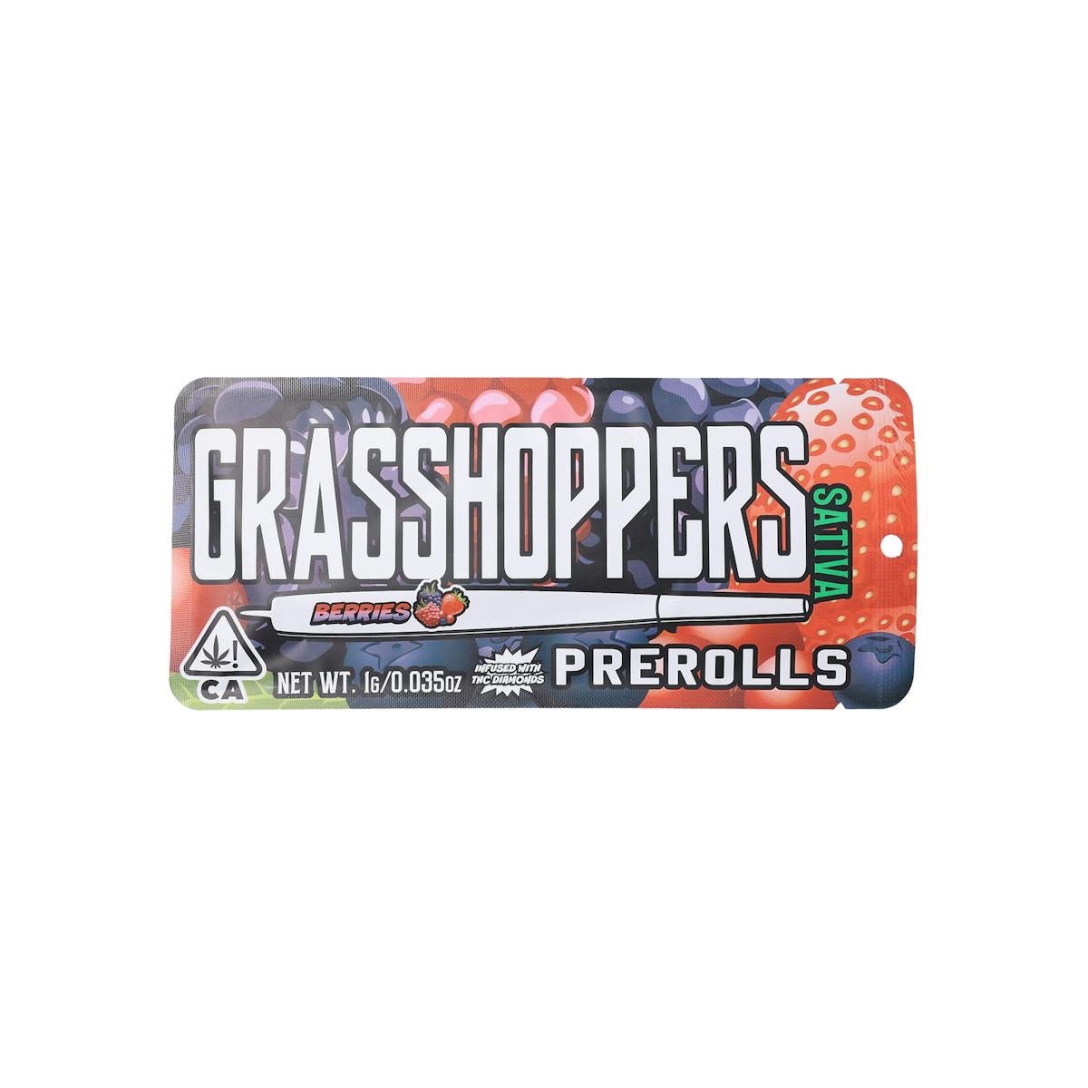 Grasshoppers | Berries | Infused Flavors Preroll | 1g