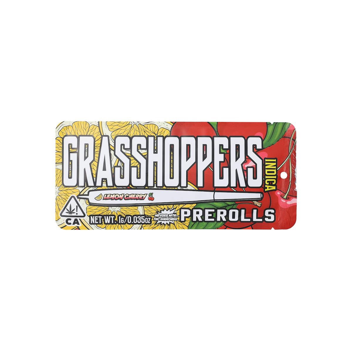 Grasshoppers | Lemon Cherry | Infused Flavors Preroll | 1g