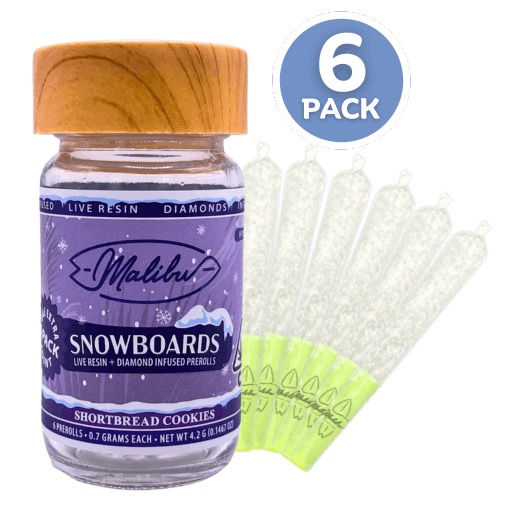 Malibu Premium Cannabis | Shortbread Cookies | 6pk Infused Prerolls | 4.2G