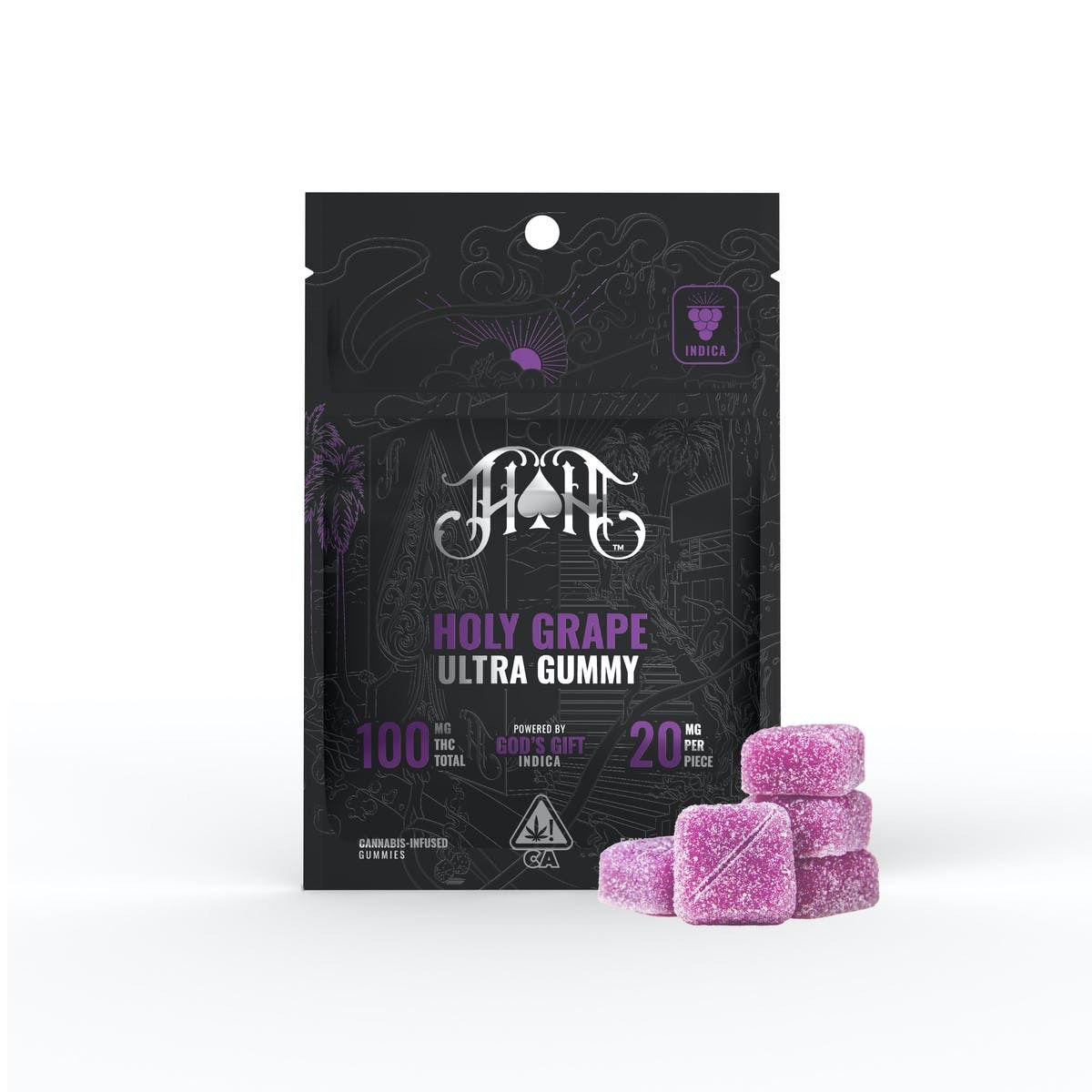 Heavy Hitters | Holy Grape Ultra Pure Gummies | 100mg THC