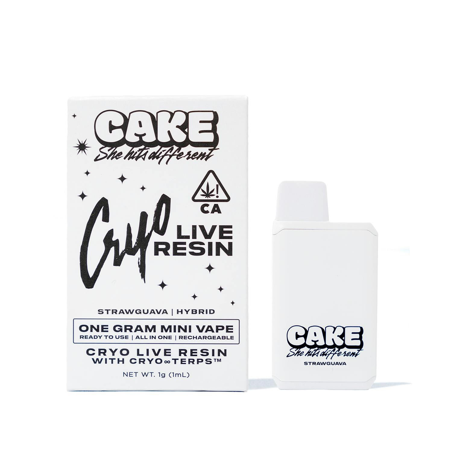 Cake She Hits Different | Strawguava | Cryo-Cured Live Resin AIO | 1G