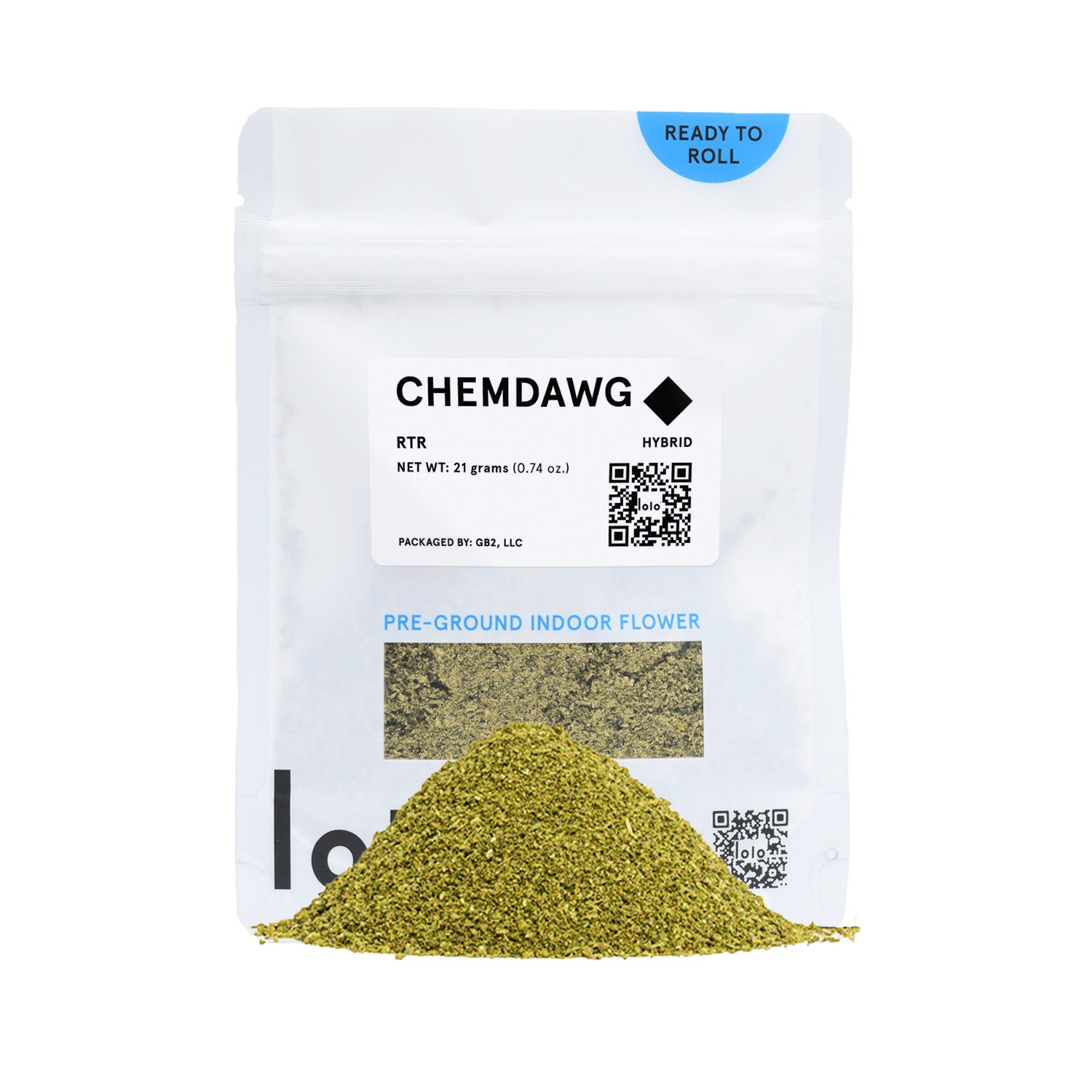 Lolo | Chemdawg | Pre-Ground Indoor Flower | 21G
