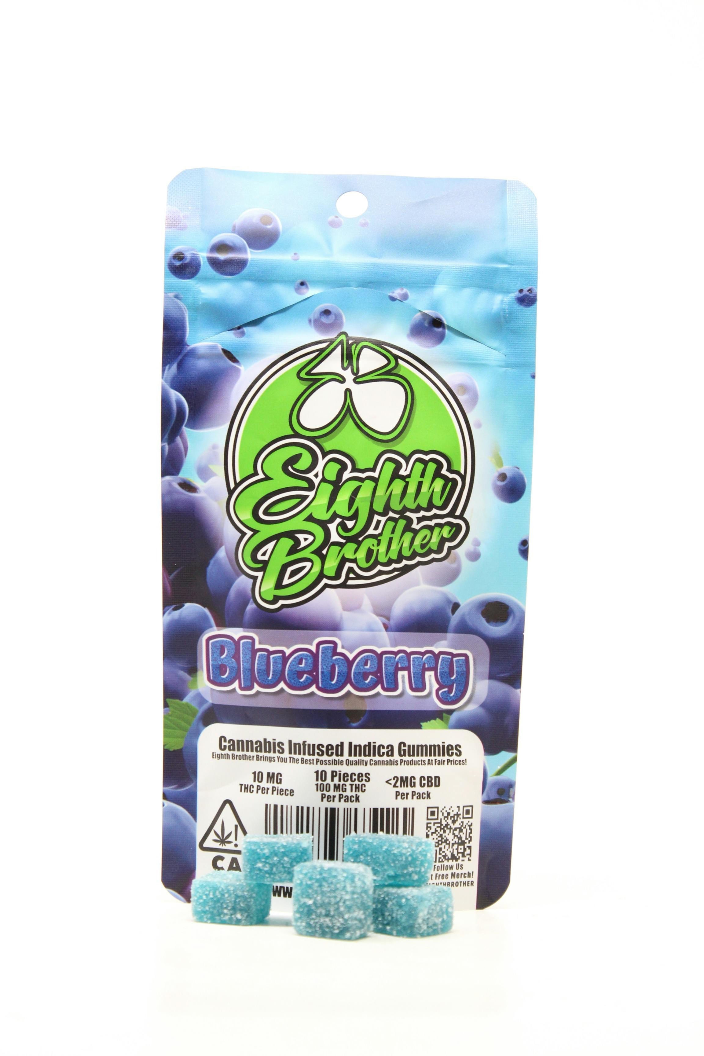 Eighth Brother | Blueberry | Infused Gummies |100mg THC