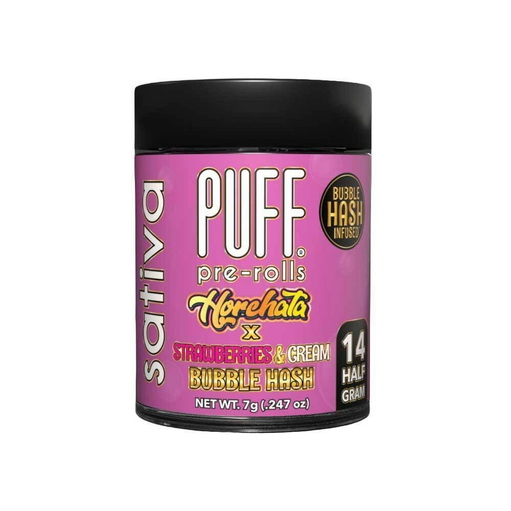 Puff | Horchata and Strawberries & Cream | Hash Infused Pre Roll Pack 14pk | 7g
