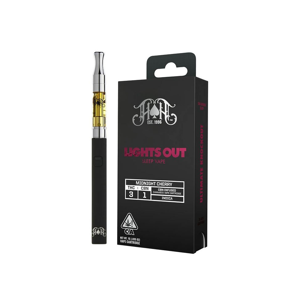 Heavy Hitters | Midnight Cherry | Lights Out CBN Sleep Cartridge | 1G
