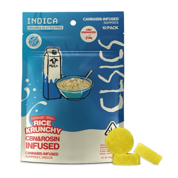 Clsics | Midnight Cereal:Rice Krunchy Gummies | Live Rosin Infused | 10PK