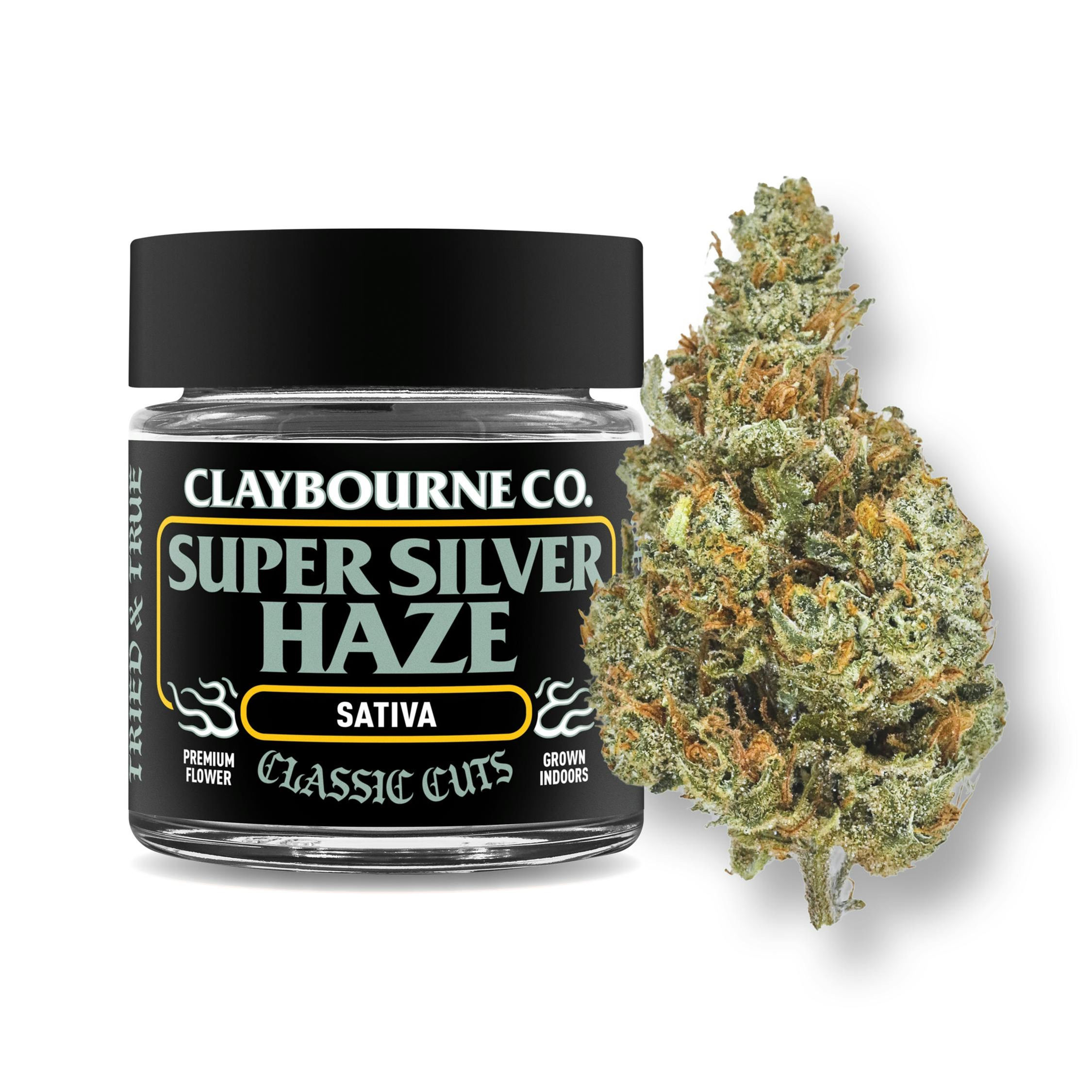 Claybourne Co. | Super Silver Haze | Classic Cuts Flower | 3.5G